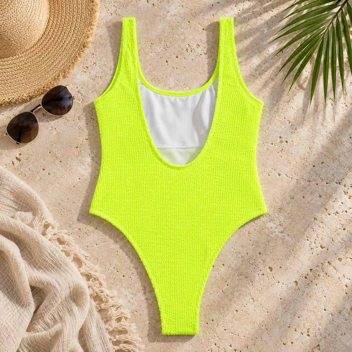 Nordspur | Cringlette Crinkle Textured One-Piece Swimsuit