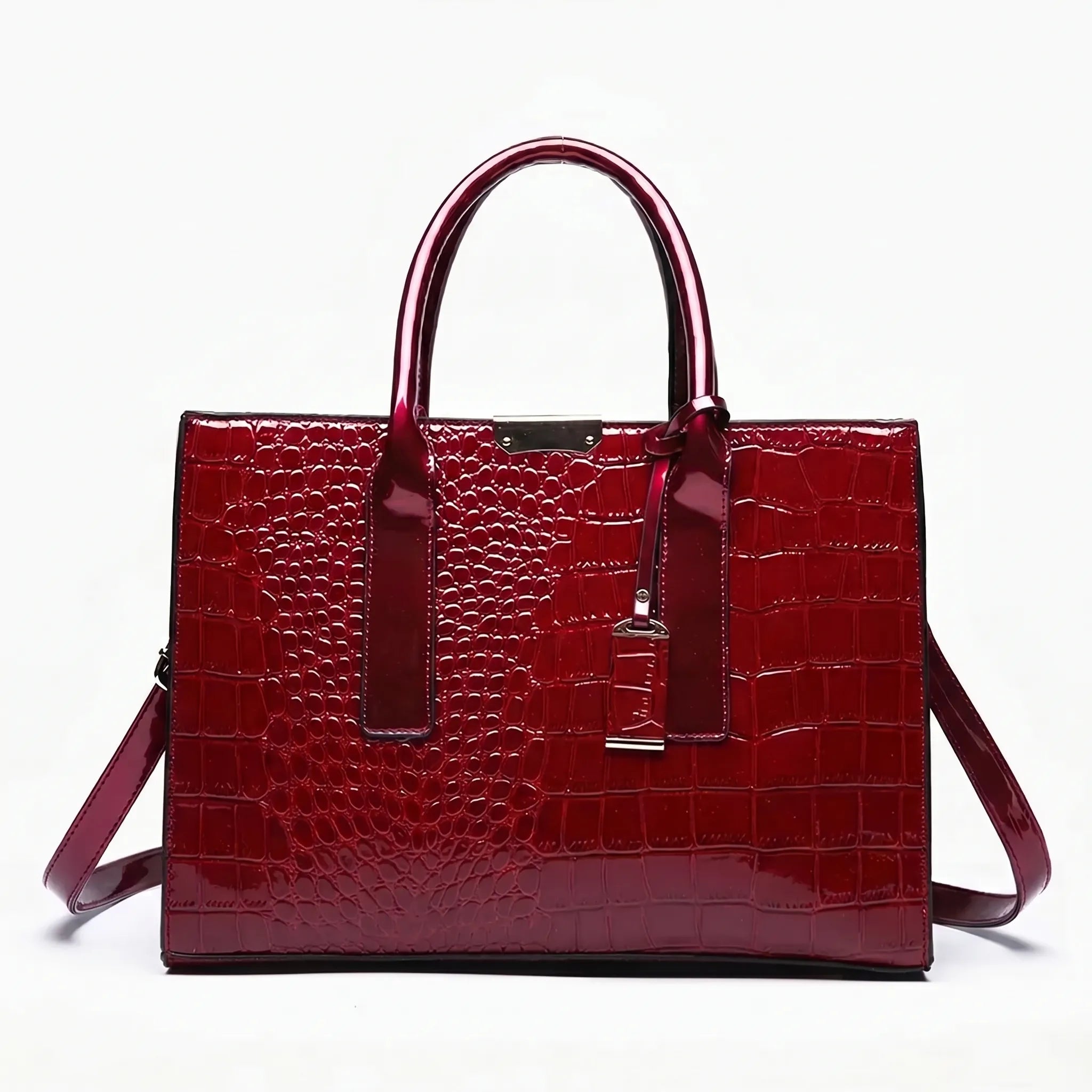Nordspur | Crocovelle Structured Tote With Crocodile-Embossed Finish
