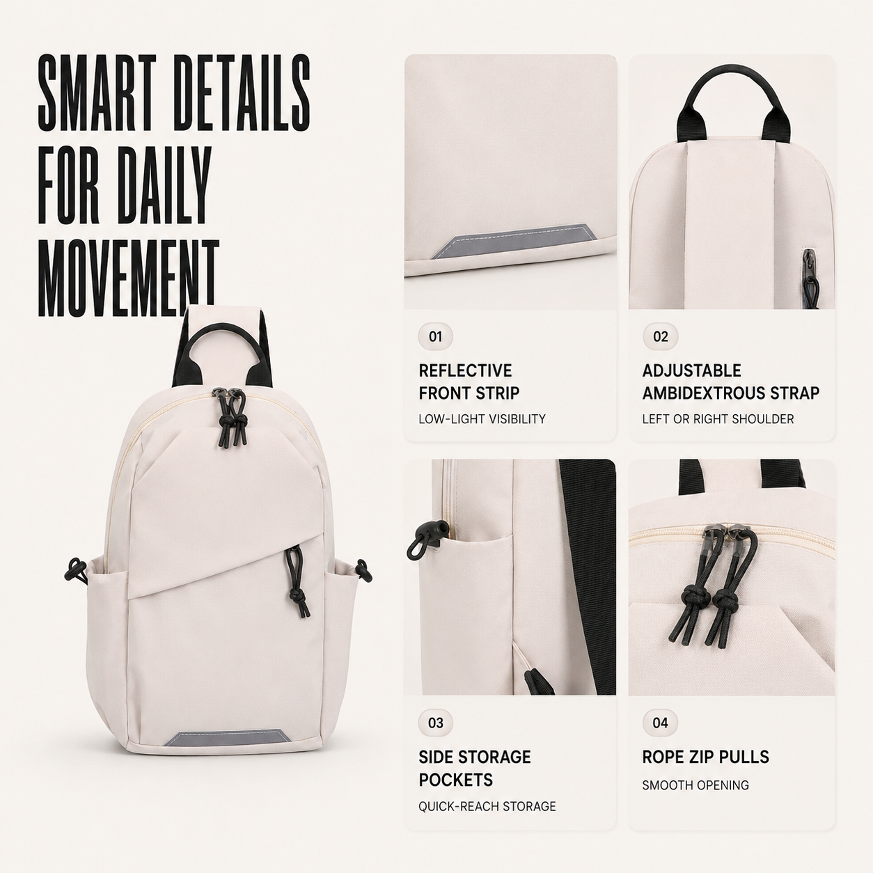 Nordspur | Crosslite Lightweight Single-Strap Crossbody Bag