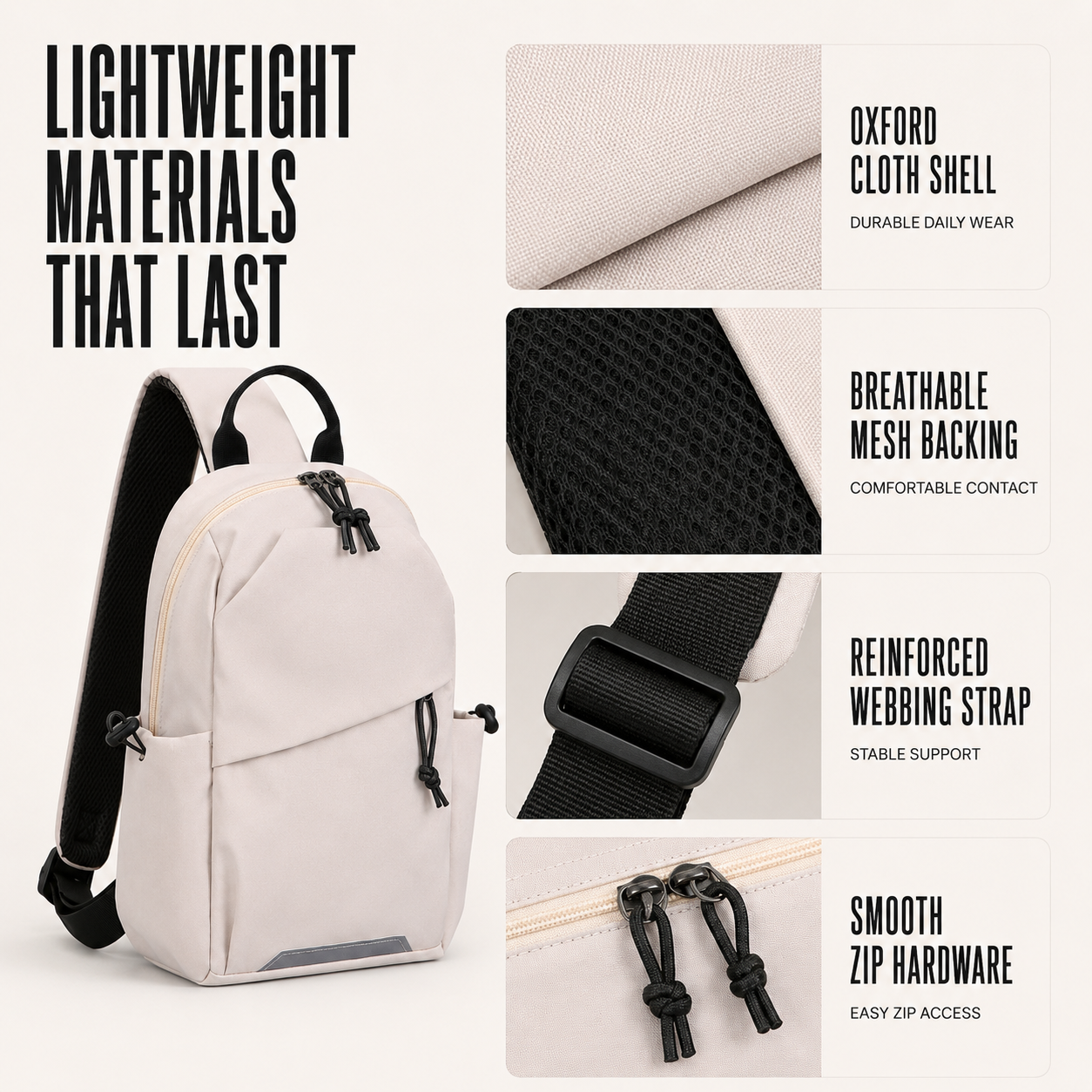 Nordspur | Crosslite Lightweight Single-Strap Crossbody Bag