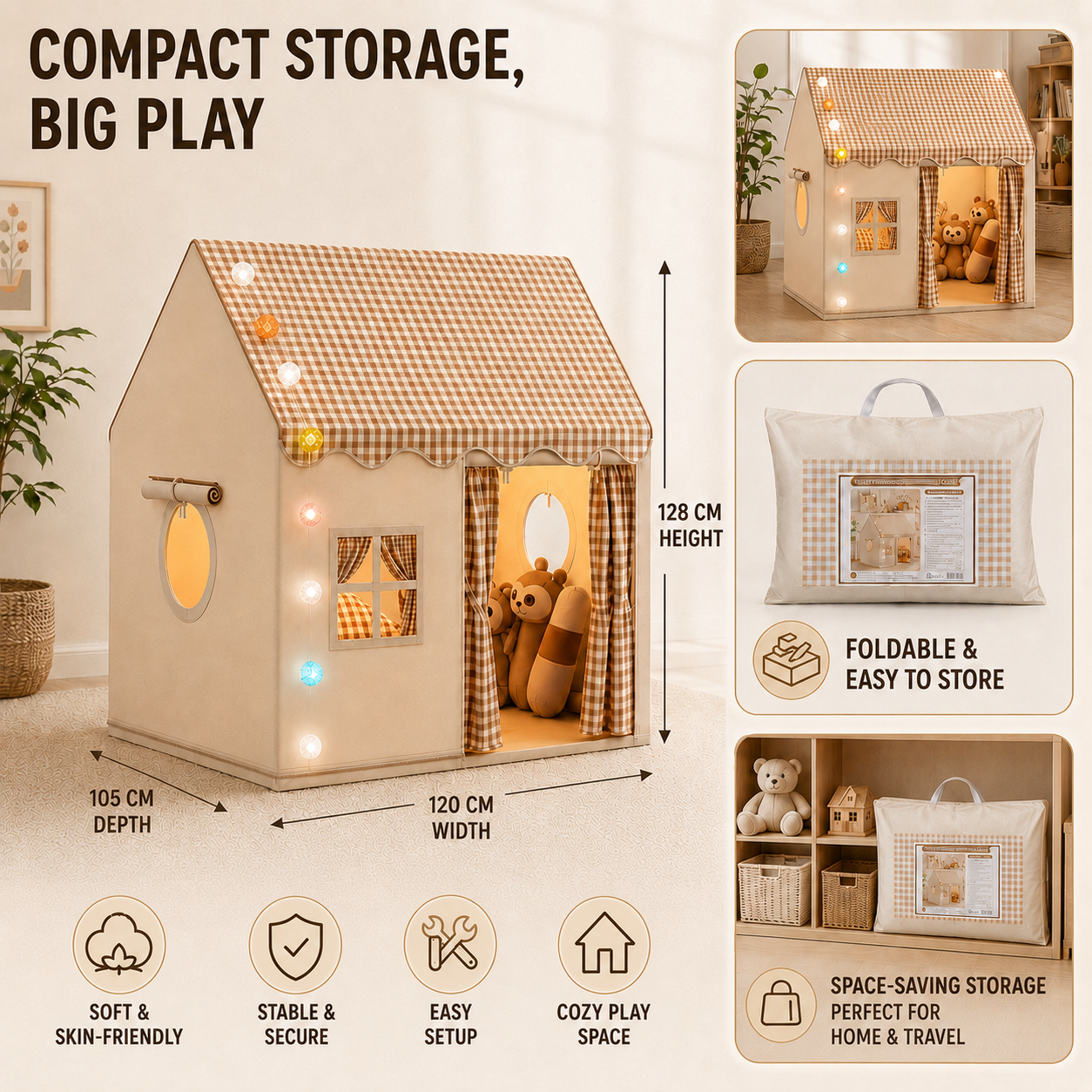 Nordspur | Cubbelle Foldable Children's Play Tent