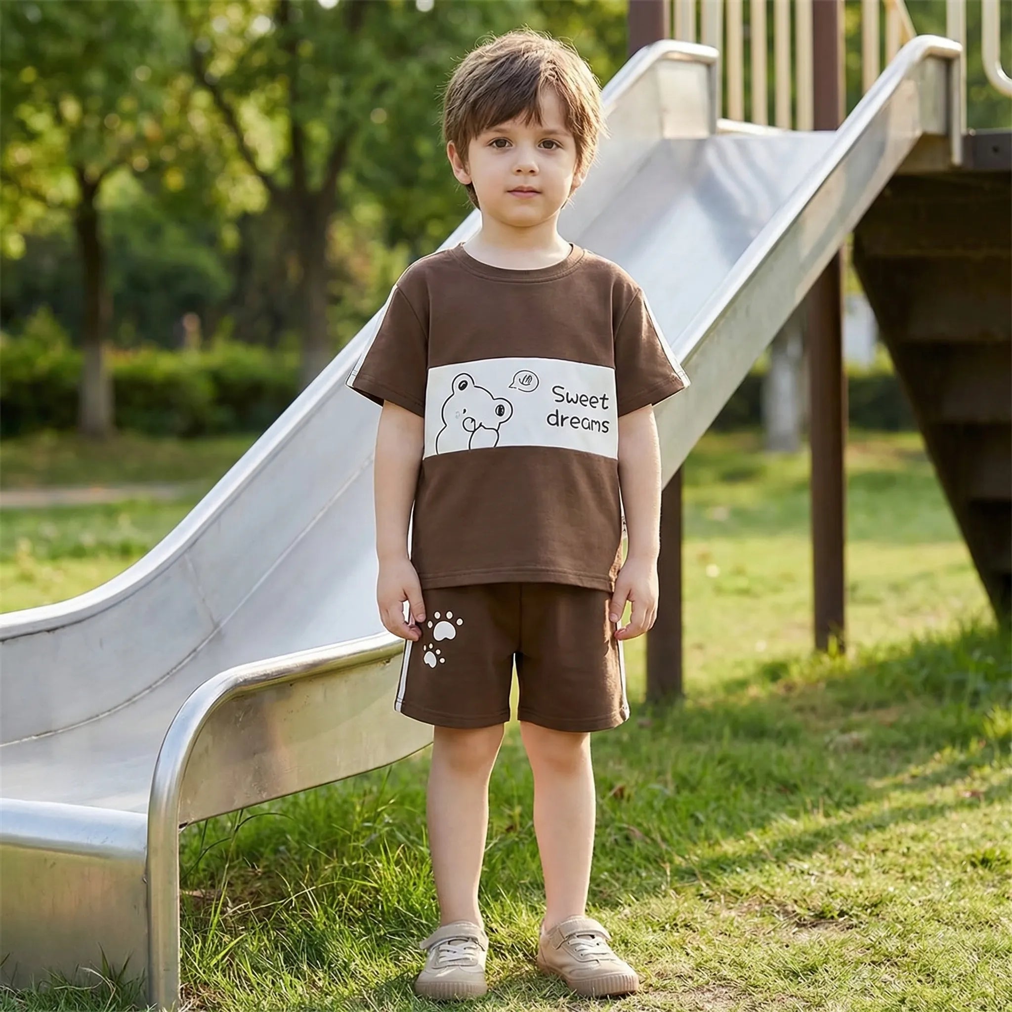 Nordspur | Cubbleset Short Sleeve Top And Shorts Set
