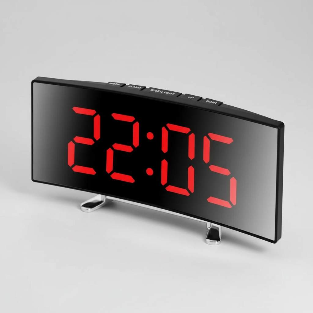 Nordspur | CurvoGlow Curved LED Alarm Clock