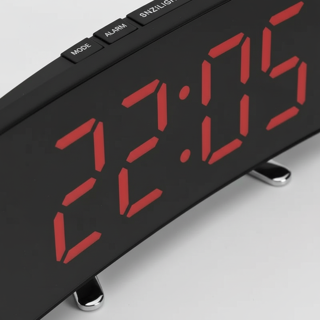 Nordspur | CurvoGlow Curved LED Alarm Clock