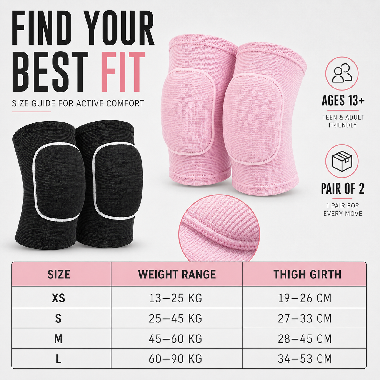 Nordspur | Cushia Soft Compression Knee Pads