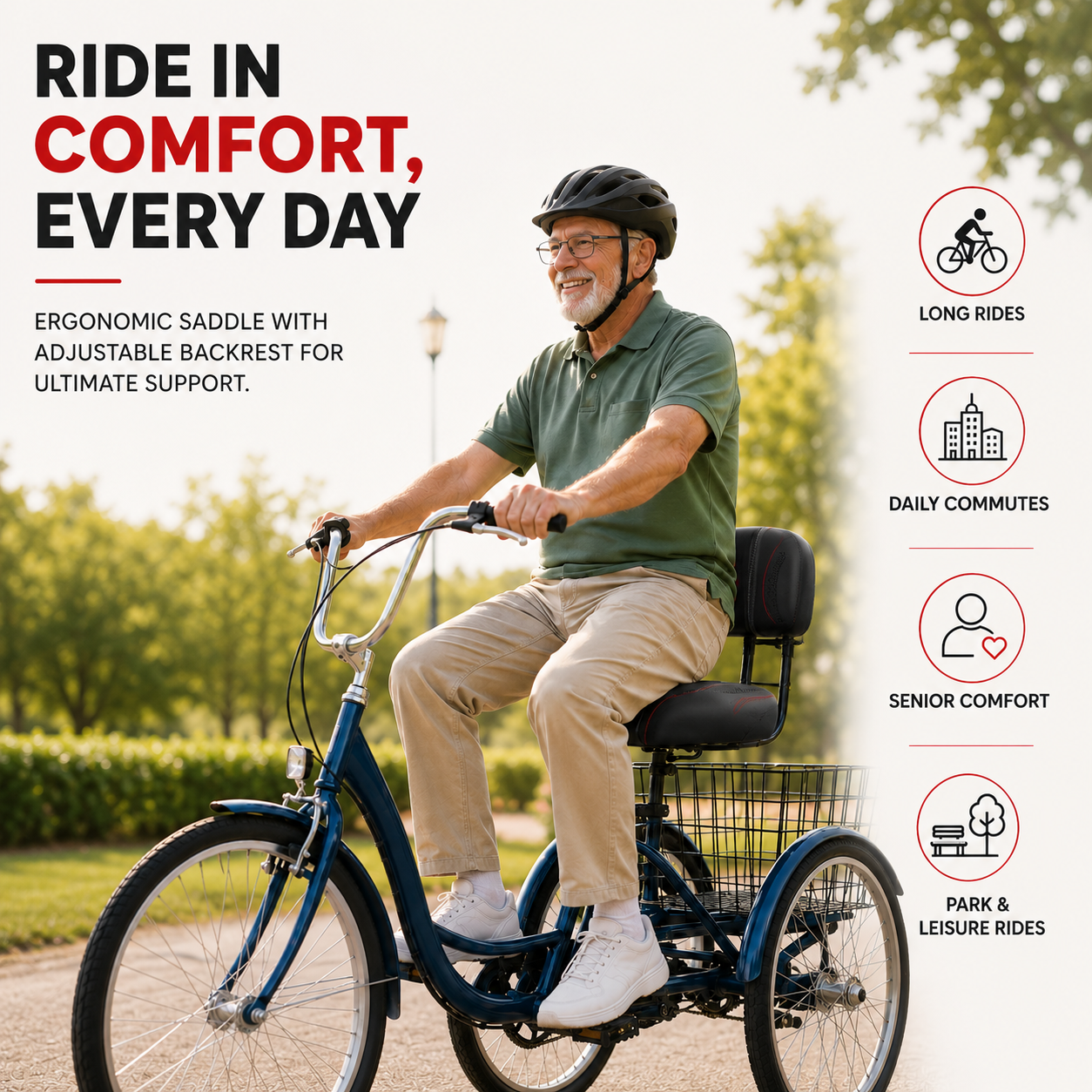 Nordspur | Cushora Oversized Passenger Bicycle Saddle