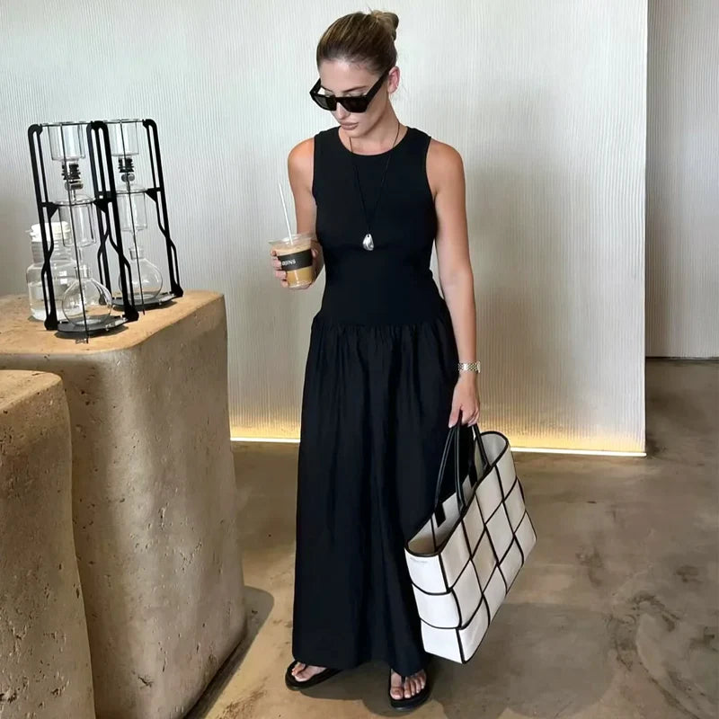 Nordspur | Dreslique Sleeveless Long Elegant Dress