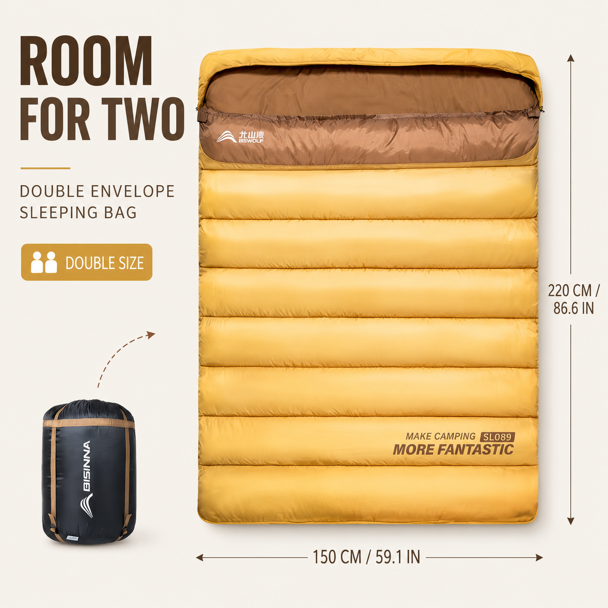 Nordspur | Duosleep Double Envelope Sleeping Bag