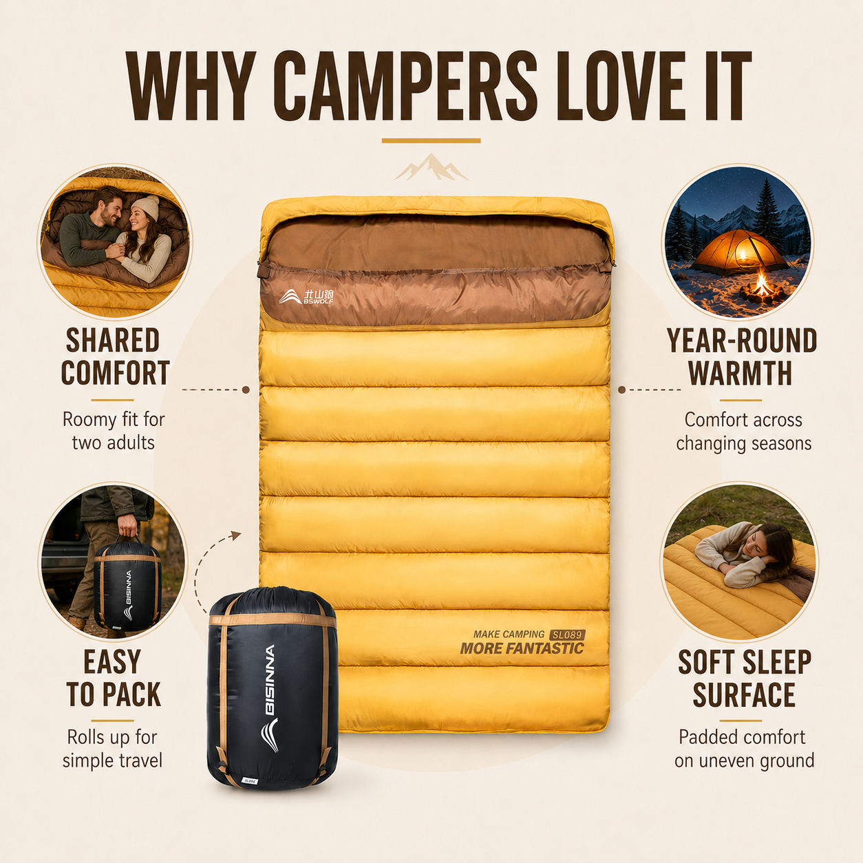Nordspur | Duosleep Double Envelope Sleeping Bag