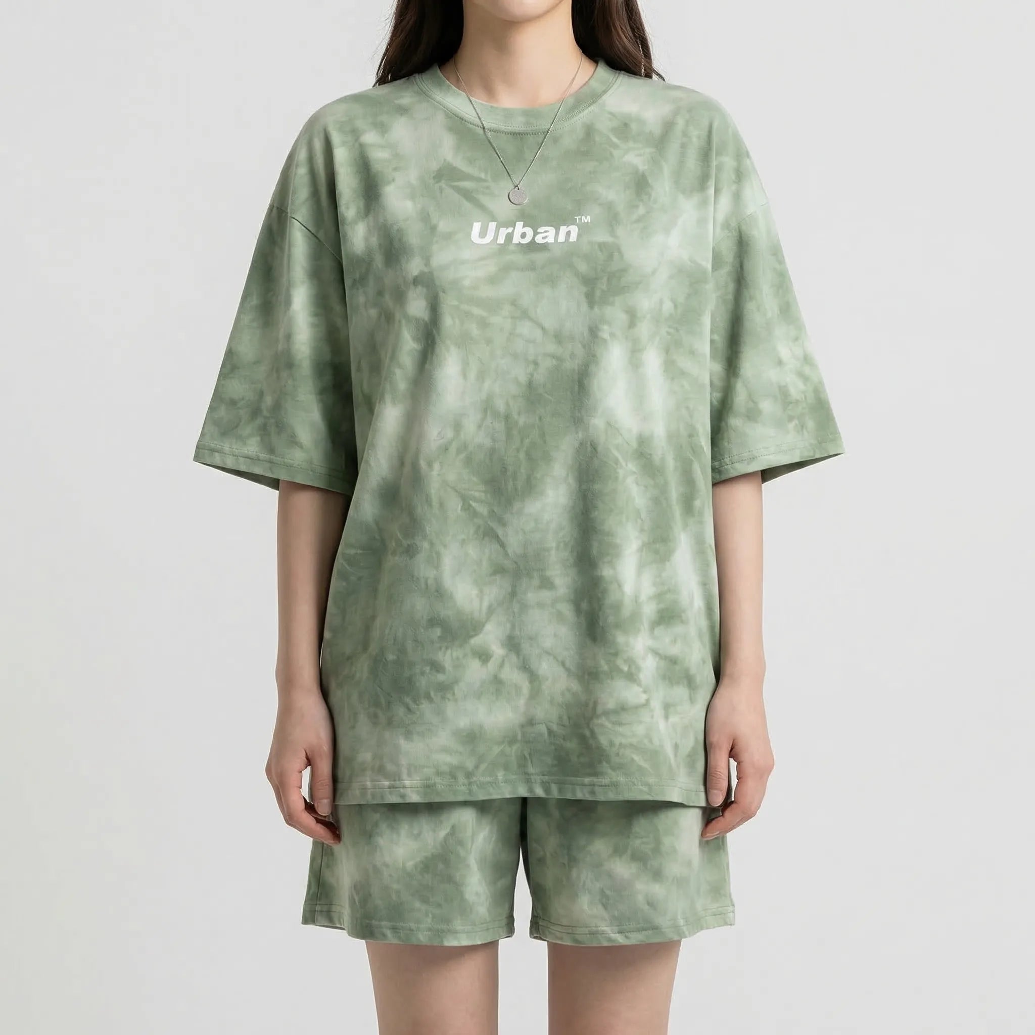 Nordspur | Dyeflow Tie-Dye Loose Tshirt And Wide-Leg Shorts Set