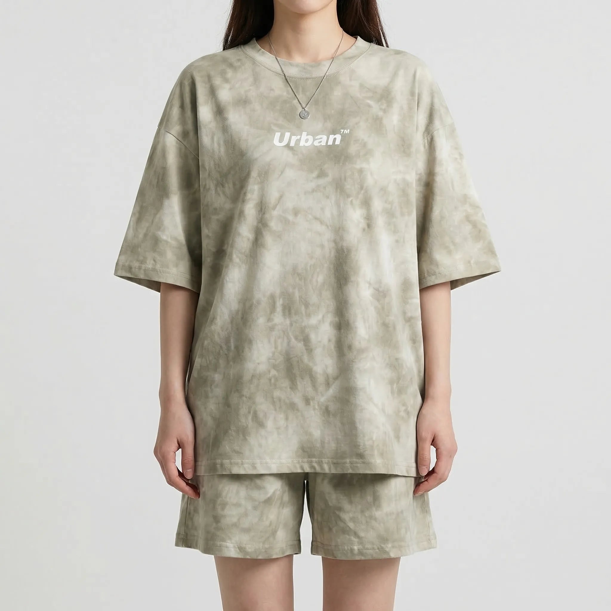 Nordspur | Dyeflow Tie-Dye Loose Tshirt And Wide-Leg Shorts Set