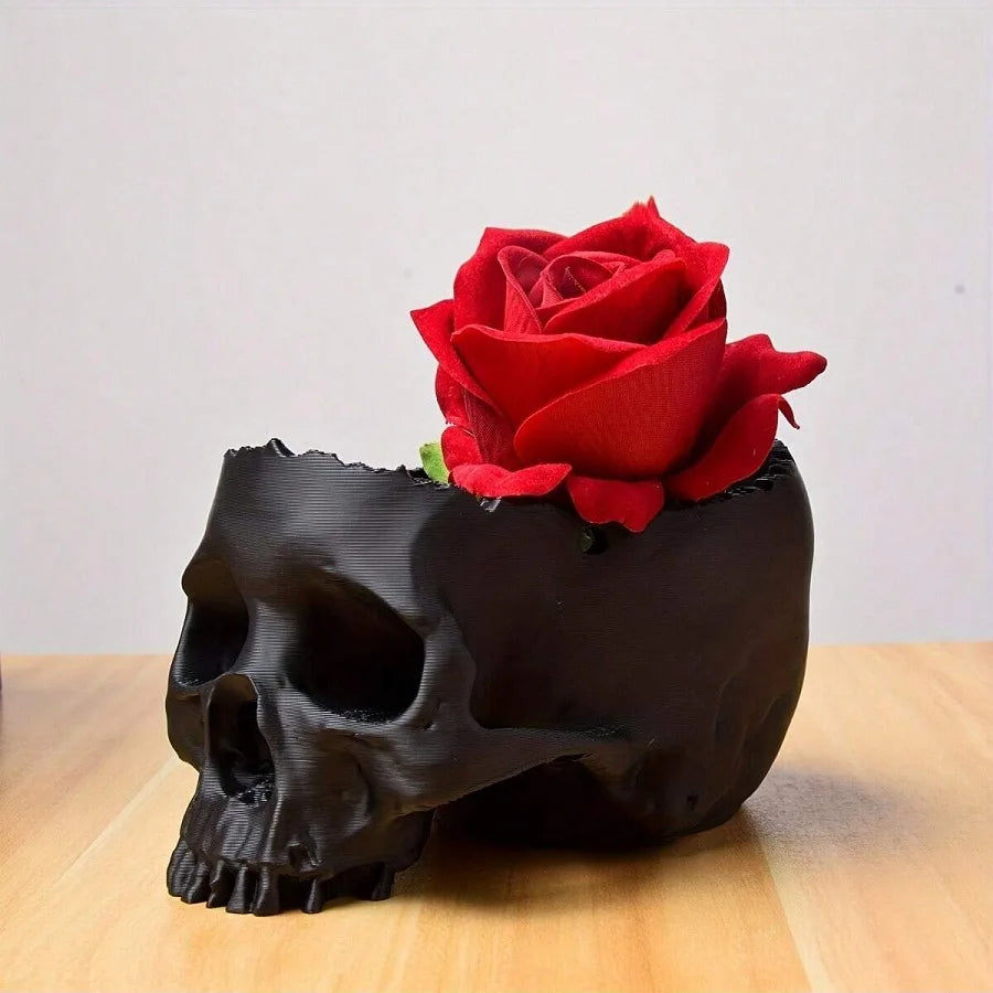 Nordspur | Ebonform Black Skull Hanging Planter