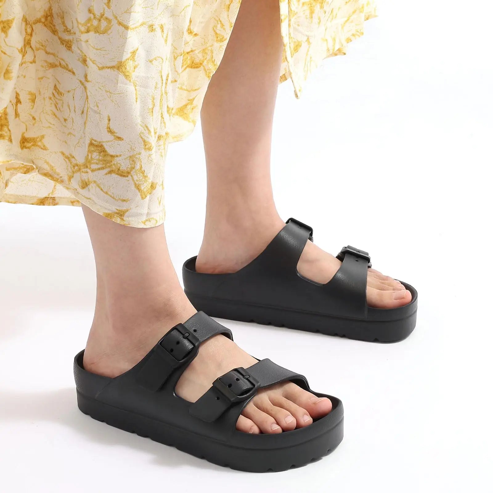 Nordspur | Elevato Double Strap Platform Sandals