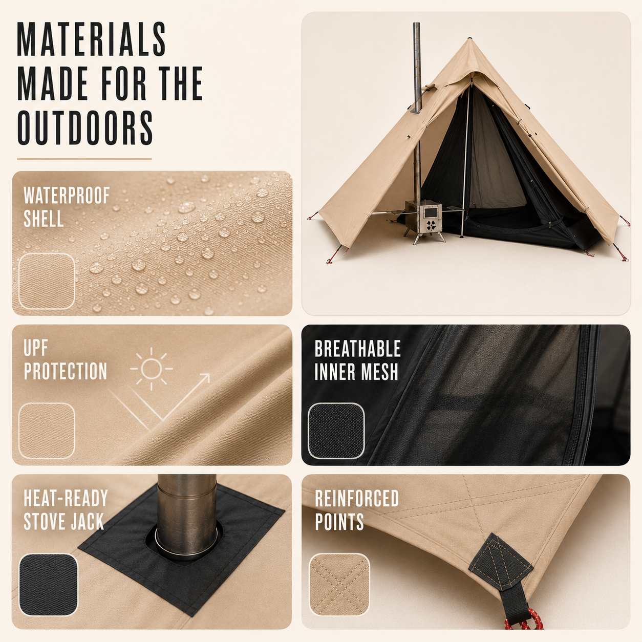 Nordspur | EmberPeak Single Person Hot Tent