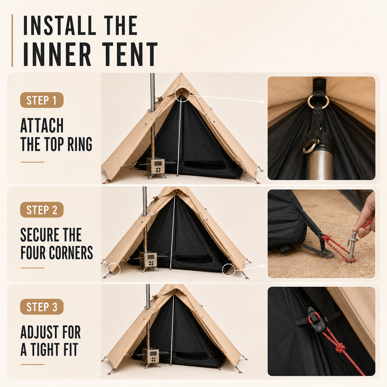Nordspur | EmberPeak Single Person Hot Tent