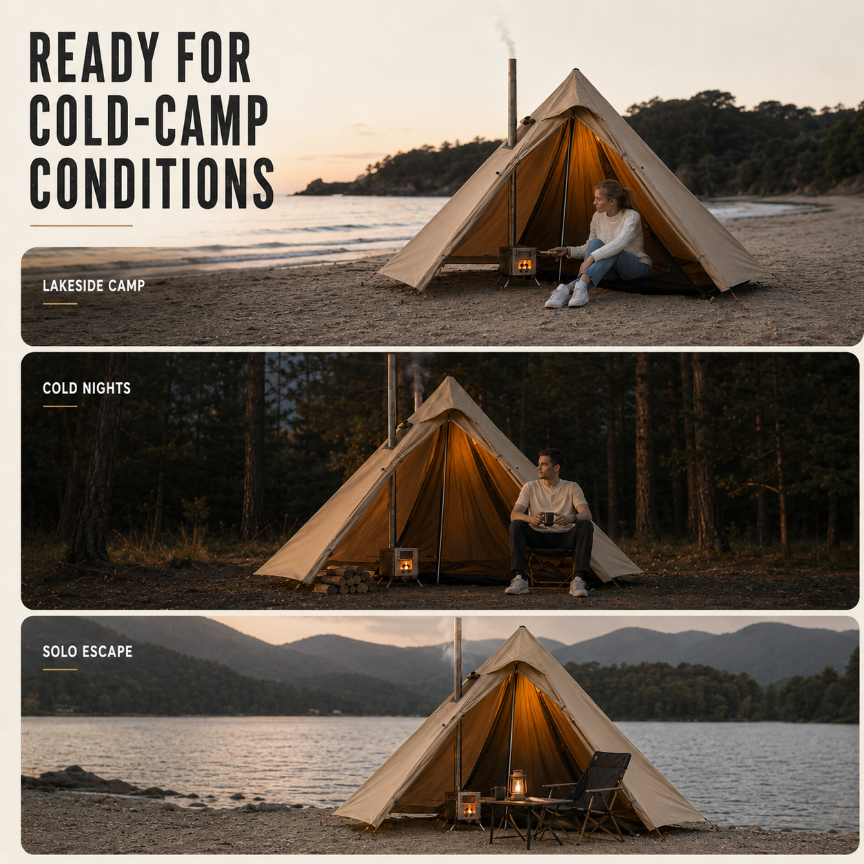 Nordspur | EmberPeak Single Person Hot Tent