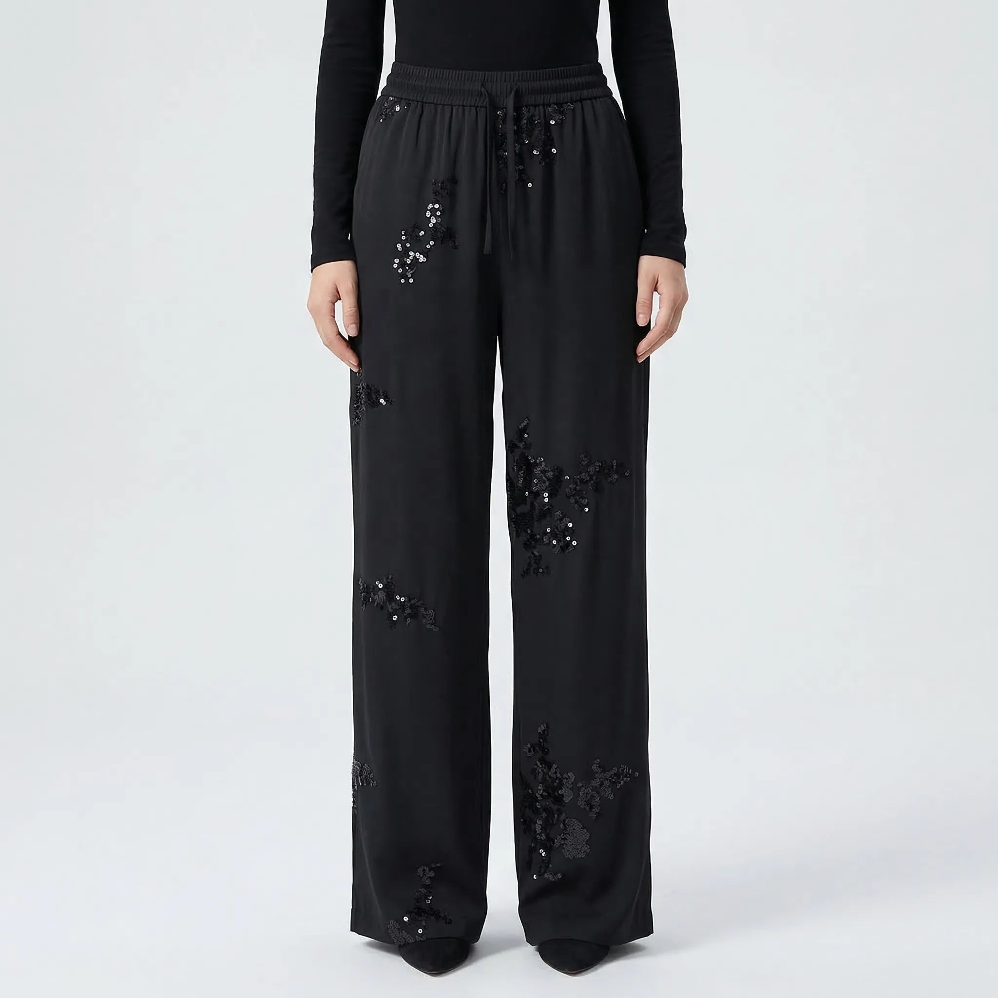 Nordspur | Embrixe Embroidered Sequin Shirt And Trouser Set