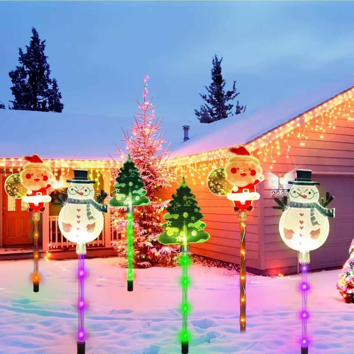 Nordspur | FestiGlow Festive Solar Pathway Stake Lights