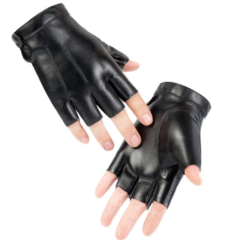 Nordspur | Fingerless PU Leather Gloves