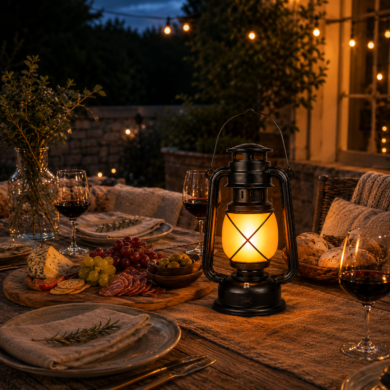 Nordspur | Flambourne Vintage-Style Rechargeable Flame-Effect Lantern