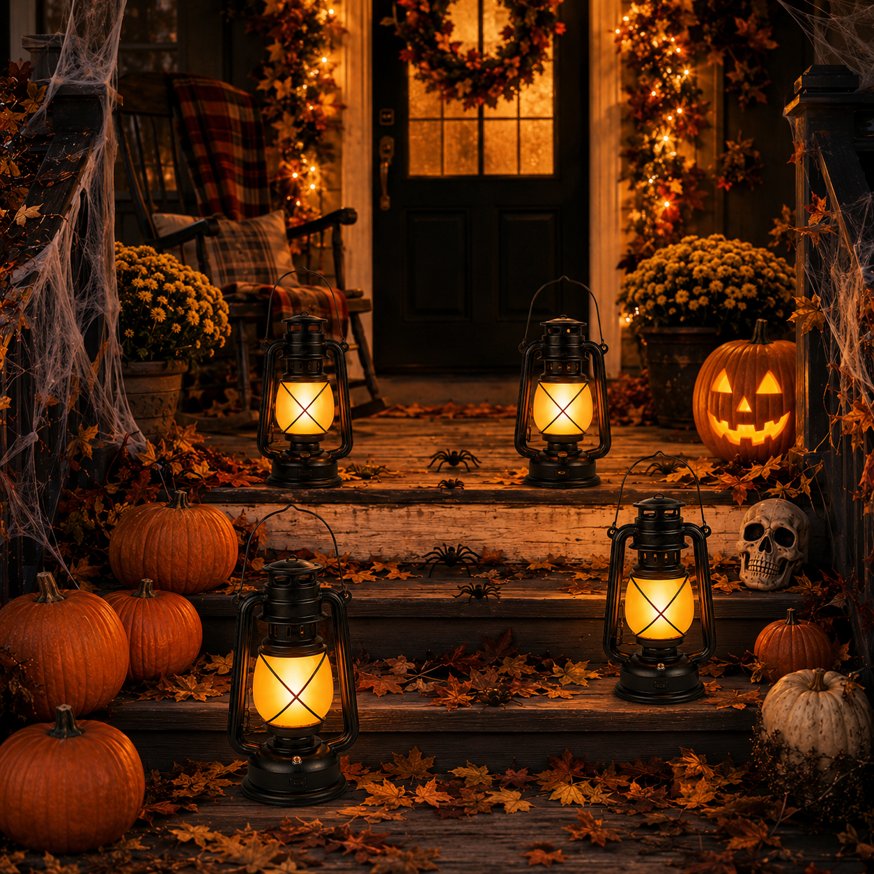 Nordspur | Flambourne Vintage-Style Rechargeable Flame-Effect Lantern