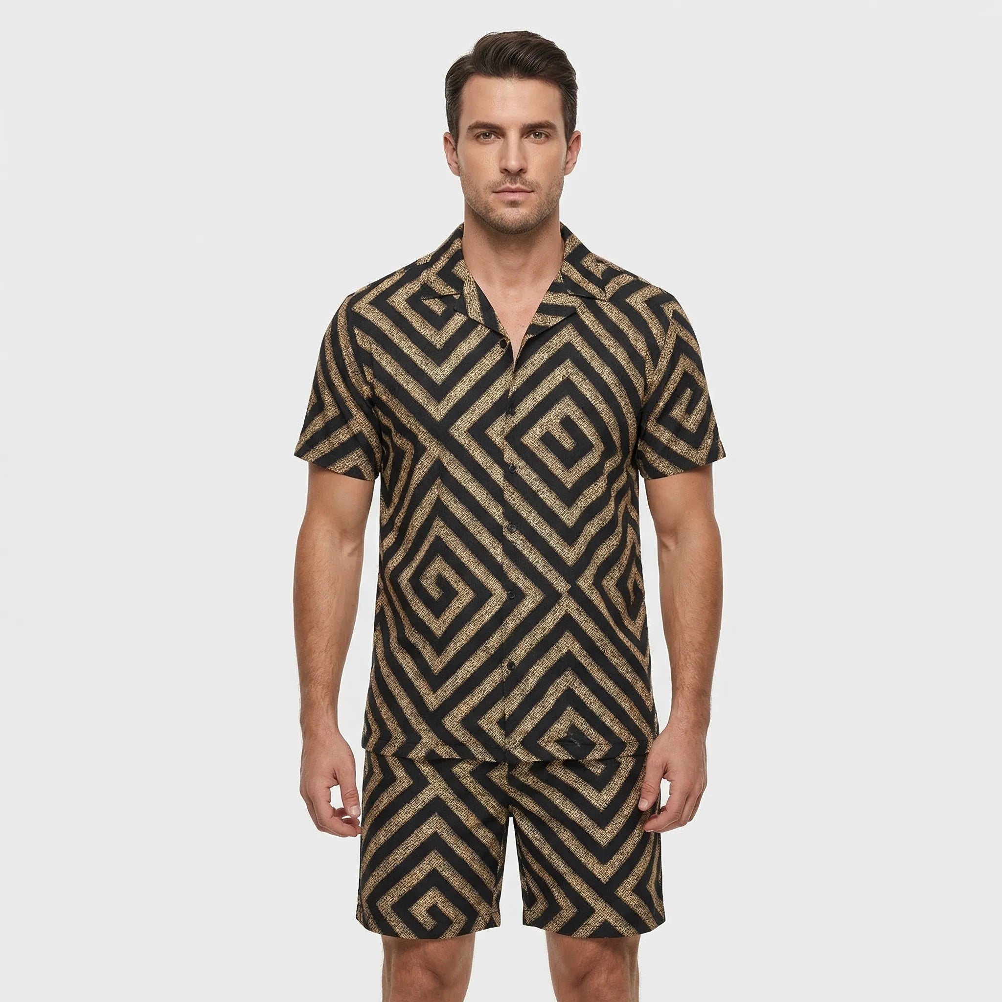 Nordspur | Flaminglo Tropical Print 2-Piece Short Sleeve Set