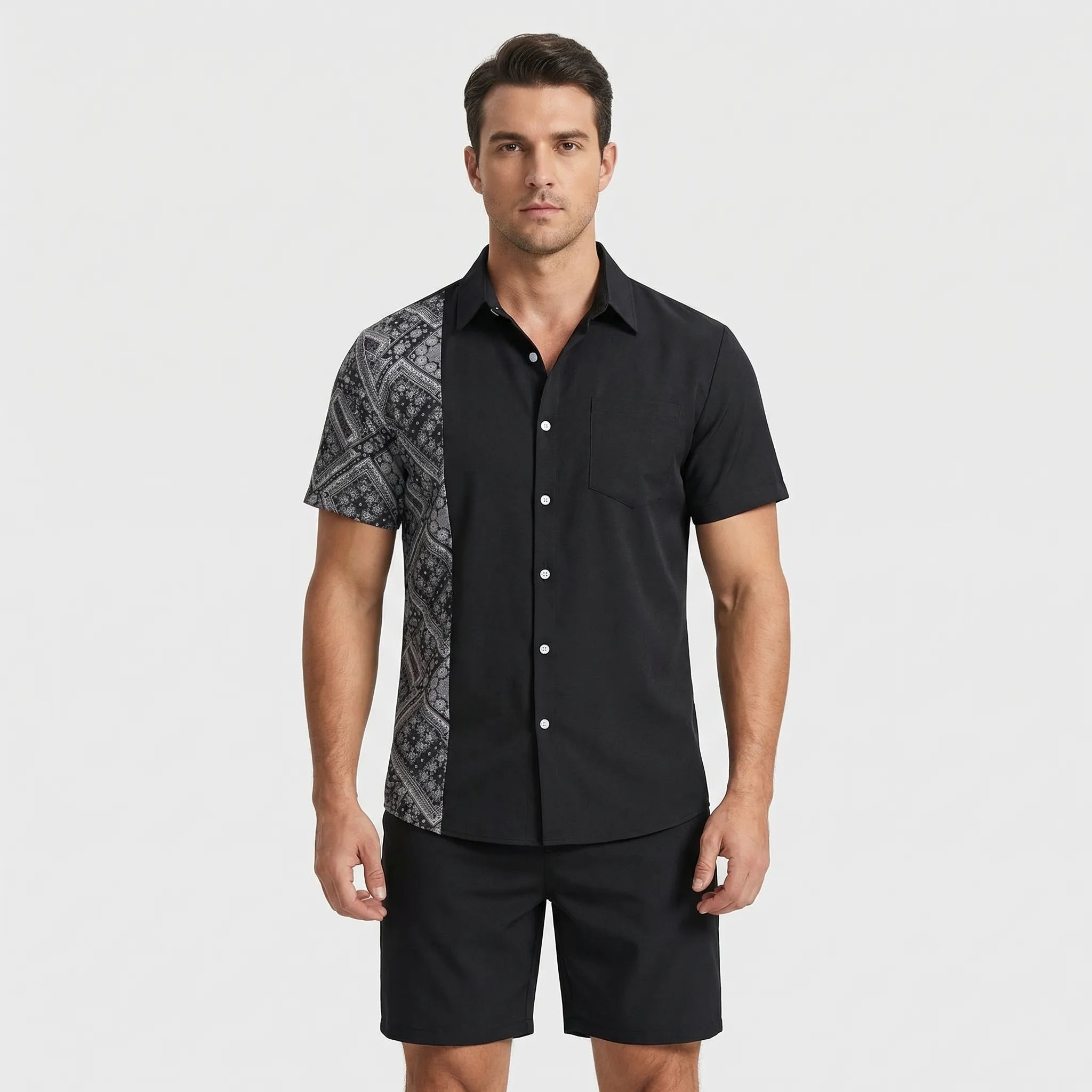 Nordspur | Flaminglo Tropical Print 2-Piece Short Sleeve Set