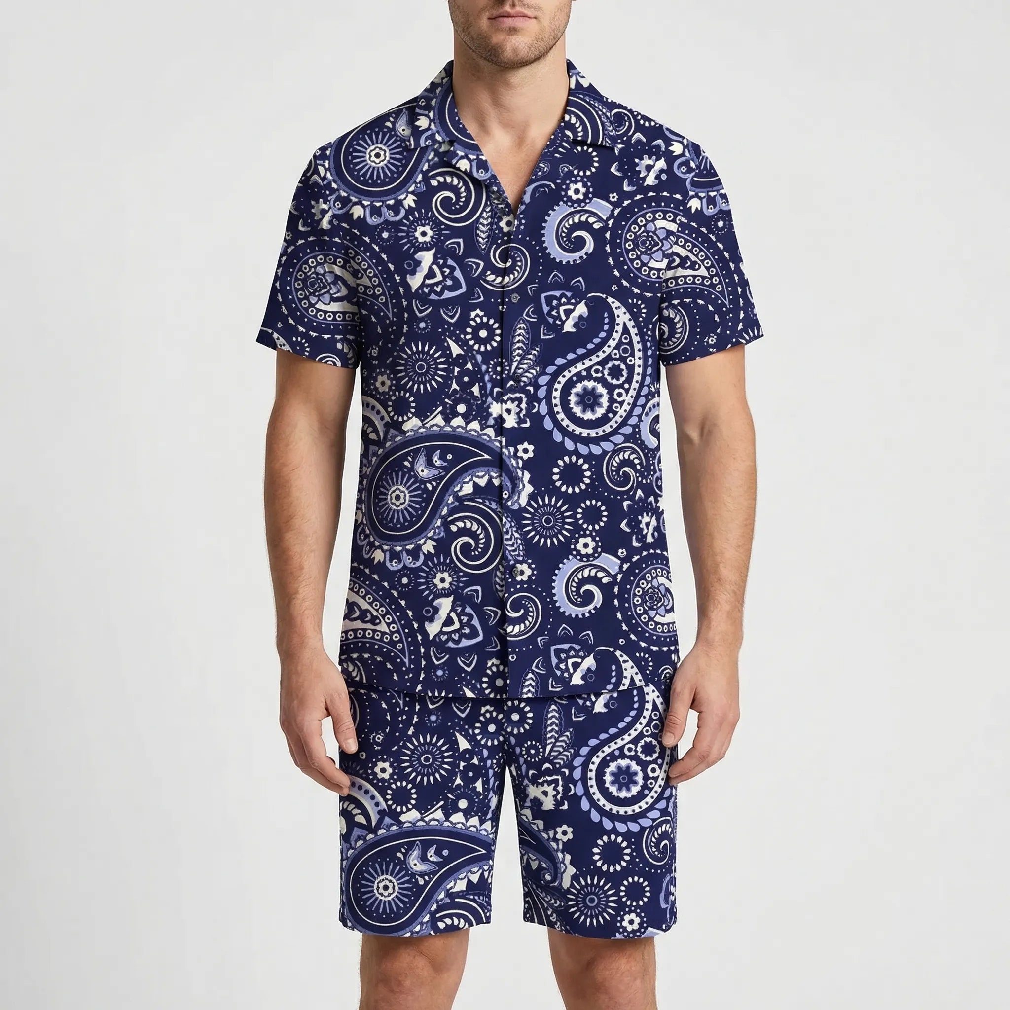 Nordspur | Flaminglo Tropical Print 2-Piece Short Sleeve Set