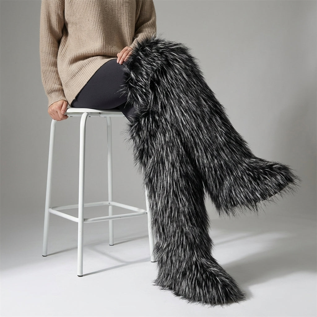 Nordspur | Flarielle Over The Knee Fur Boots
