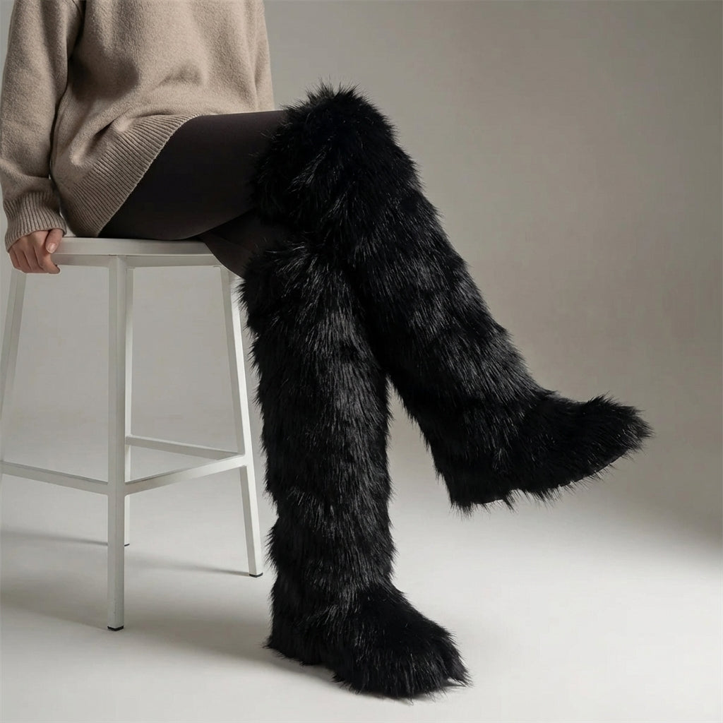 Nordspur | Flarielle Over The Knee Fur Boots