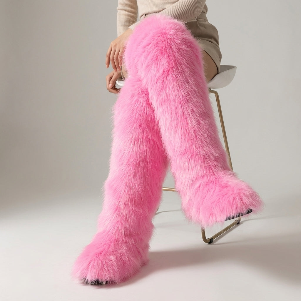 Nordspur | Flarielle Over The Knee Fur Boots