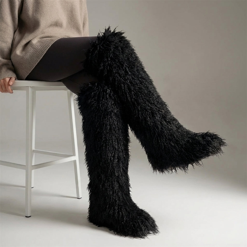 Nordspur | Flarielle Over The Knee Fur Boots