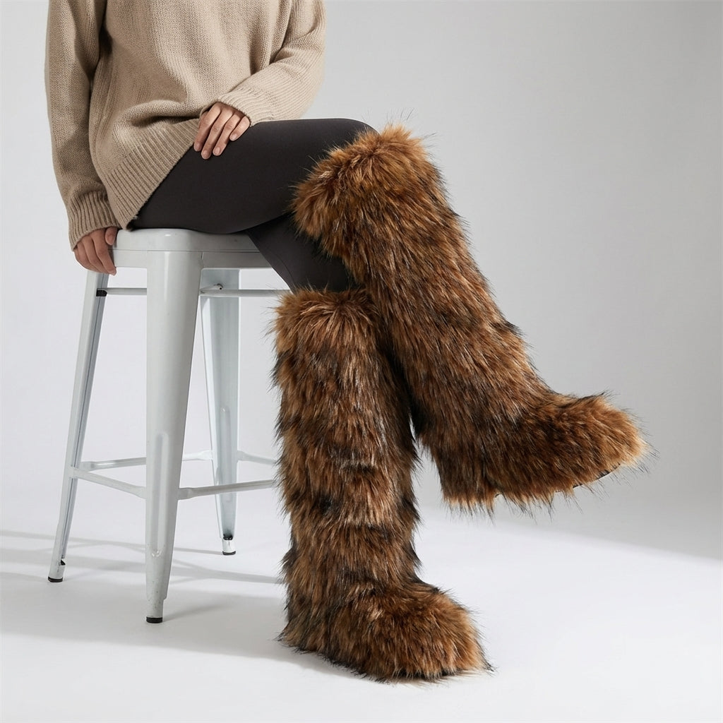 Nordspur | Flarielle Over The Knee Fur Boots