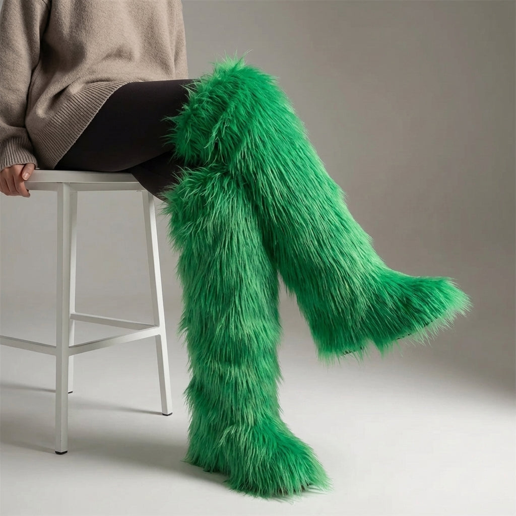 Nordspur | Flarielle Over The Knee Fur Boots