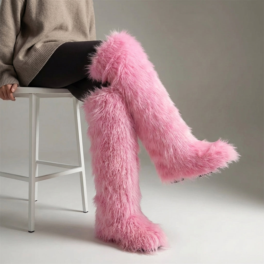 Nordspur | Flarielle Over The Knee Fur Boots