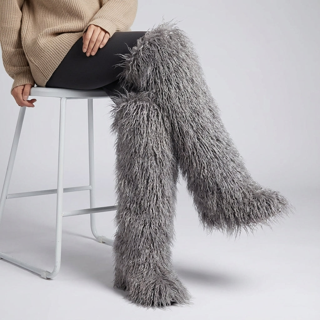 Nordspur | Flarielle Over The Knee Fur Boots