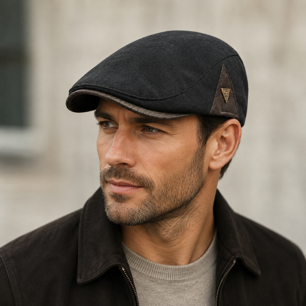 Nordspur | Flatsworth British-Style Herringbone Flat Cap
