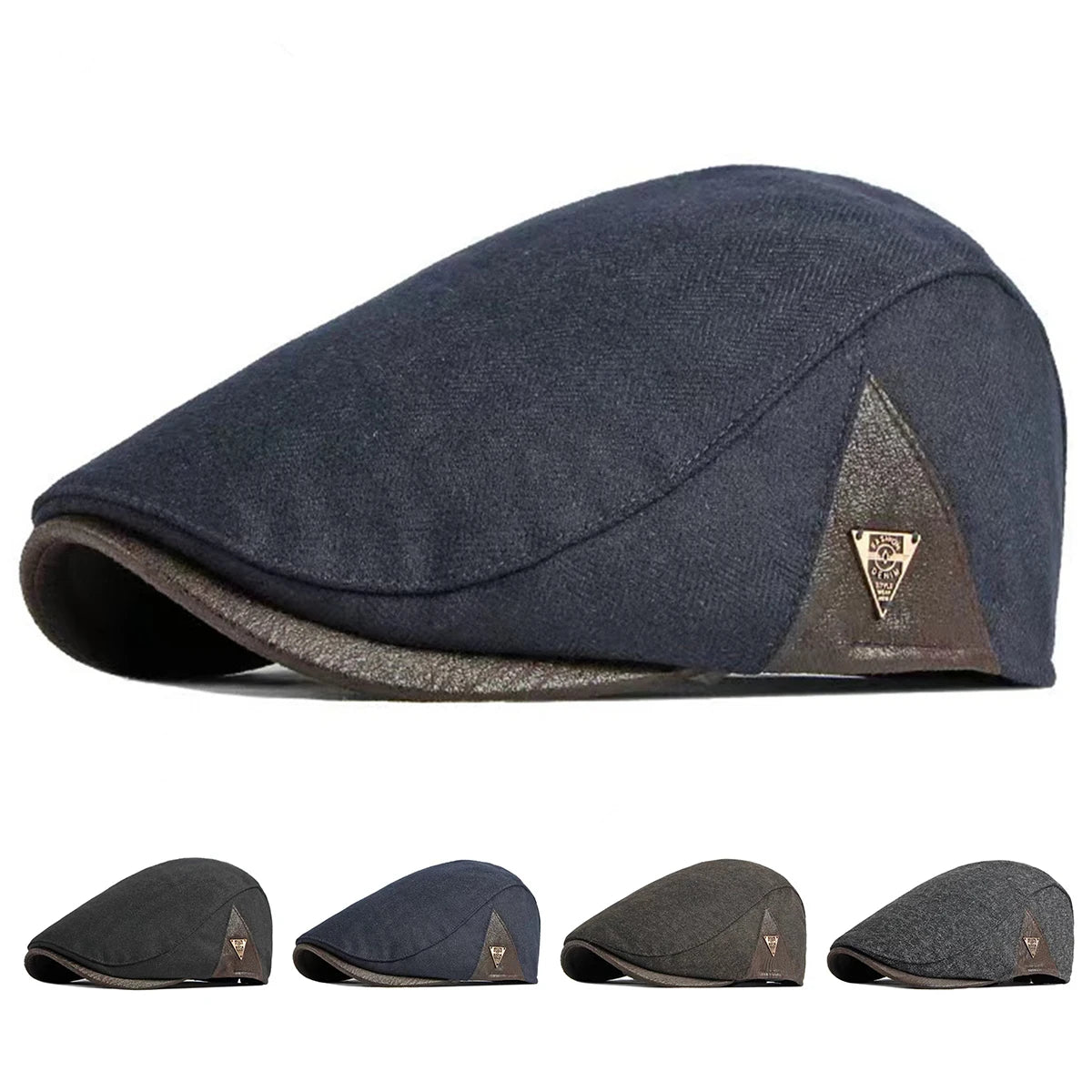 Nordspur | Flatsworth British-Style Herringbone Flat Cap