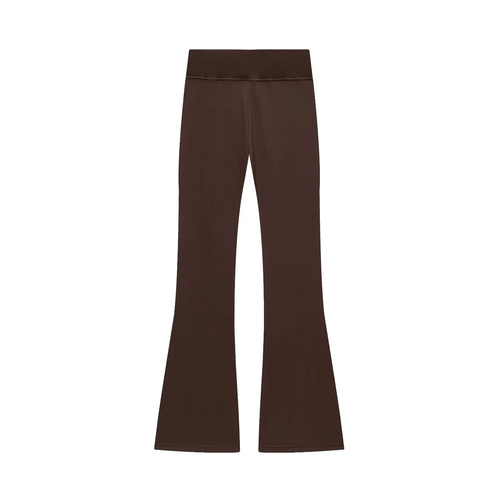 Nordspur | Fleurova Lapel Zip-Up Fleece Jacket And Flared Trouser Set