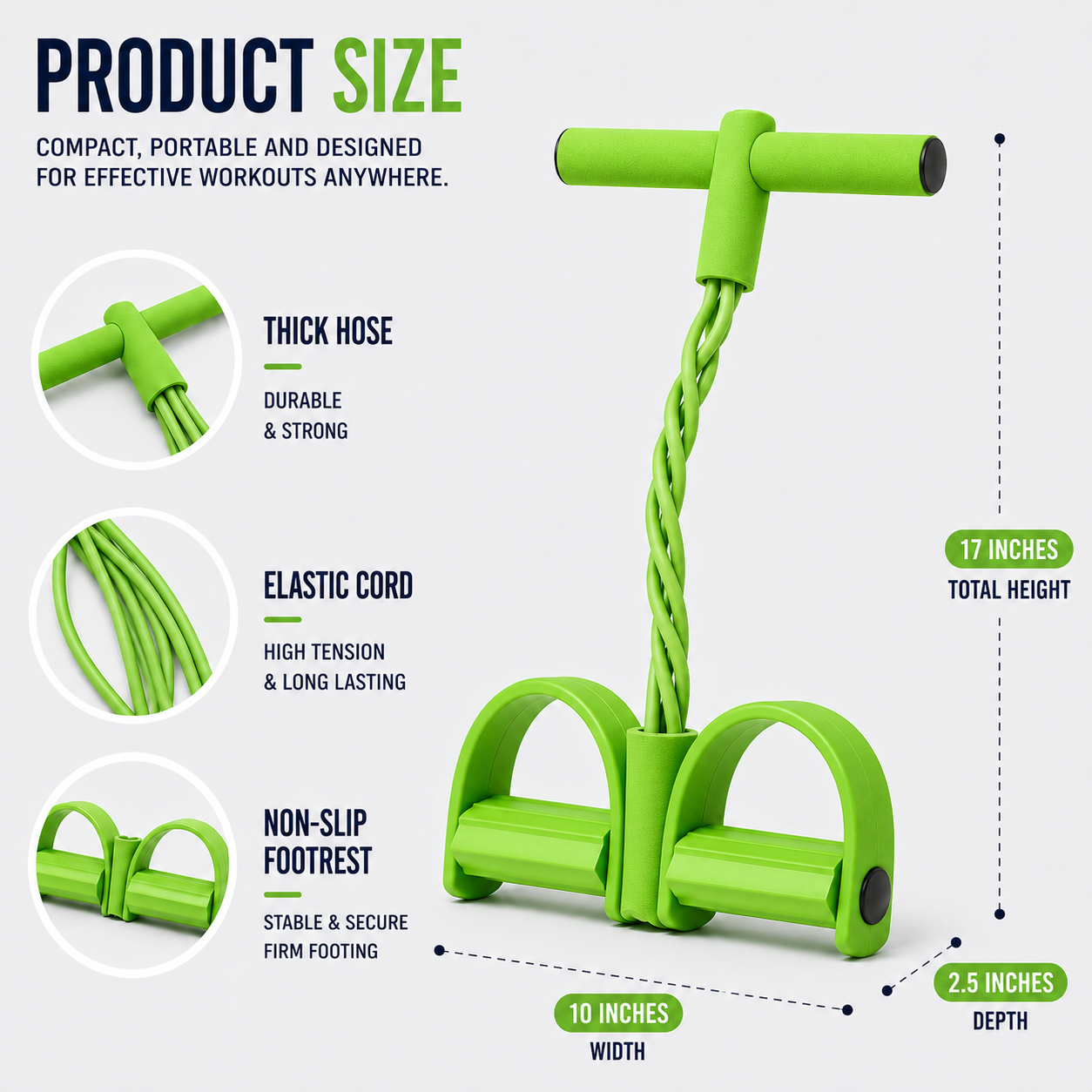 Nordspur | FlexStride Four Tube Pedal Resistance Trainer