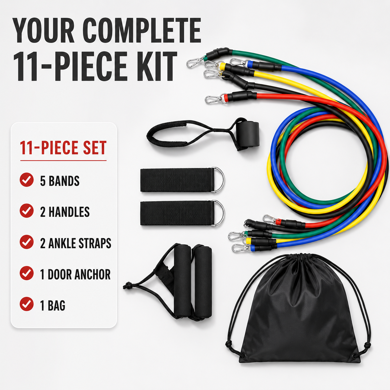 Nordspur | Flexari Tubular Resistance Band Set
