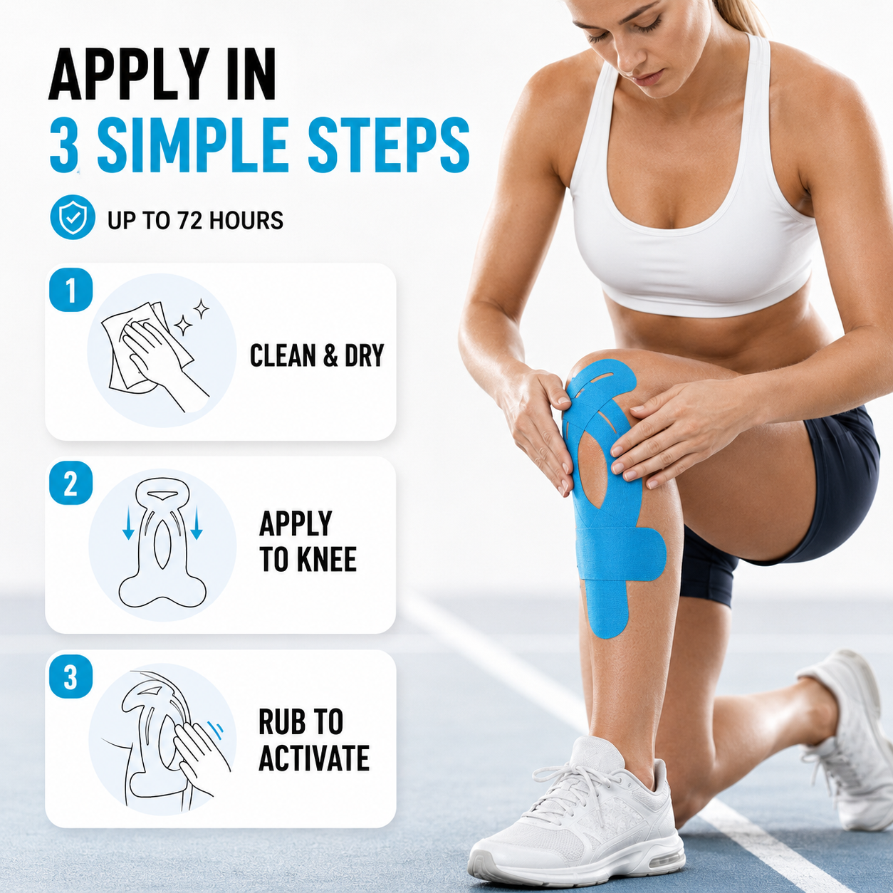 Nordspur | Flexitape Elastic Breathable Kinesiology Knee Tape