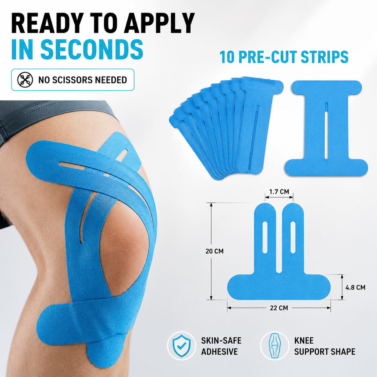 Nordspur | Flexitape Elastic Breathable Kinesiology Knee Tape