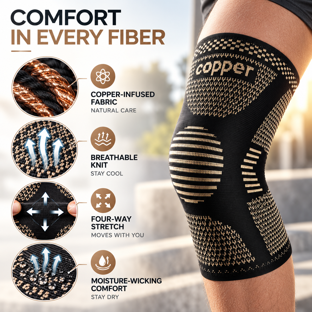 Nordspur | Flexoraid Compression Knee Support Sleeve