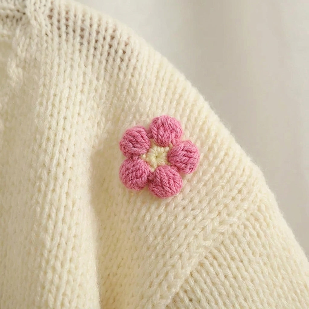 Nordspur | Florelle Cropped V Neck Cardigan