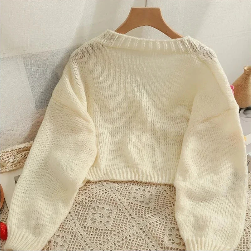 Nordspur | Florelle Cropped V Neck Cardigan