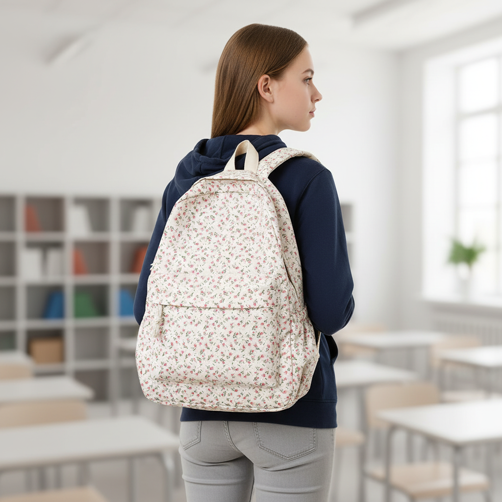 Nordspur | FlorinaPack Nylon Floral School Backpack