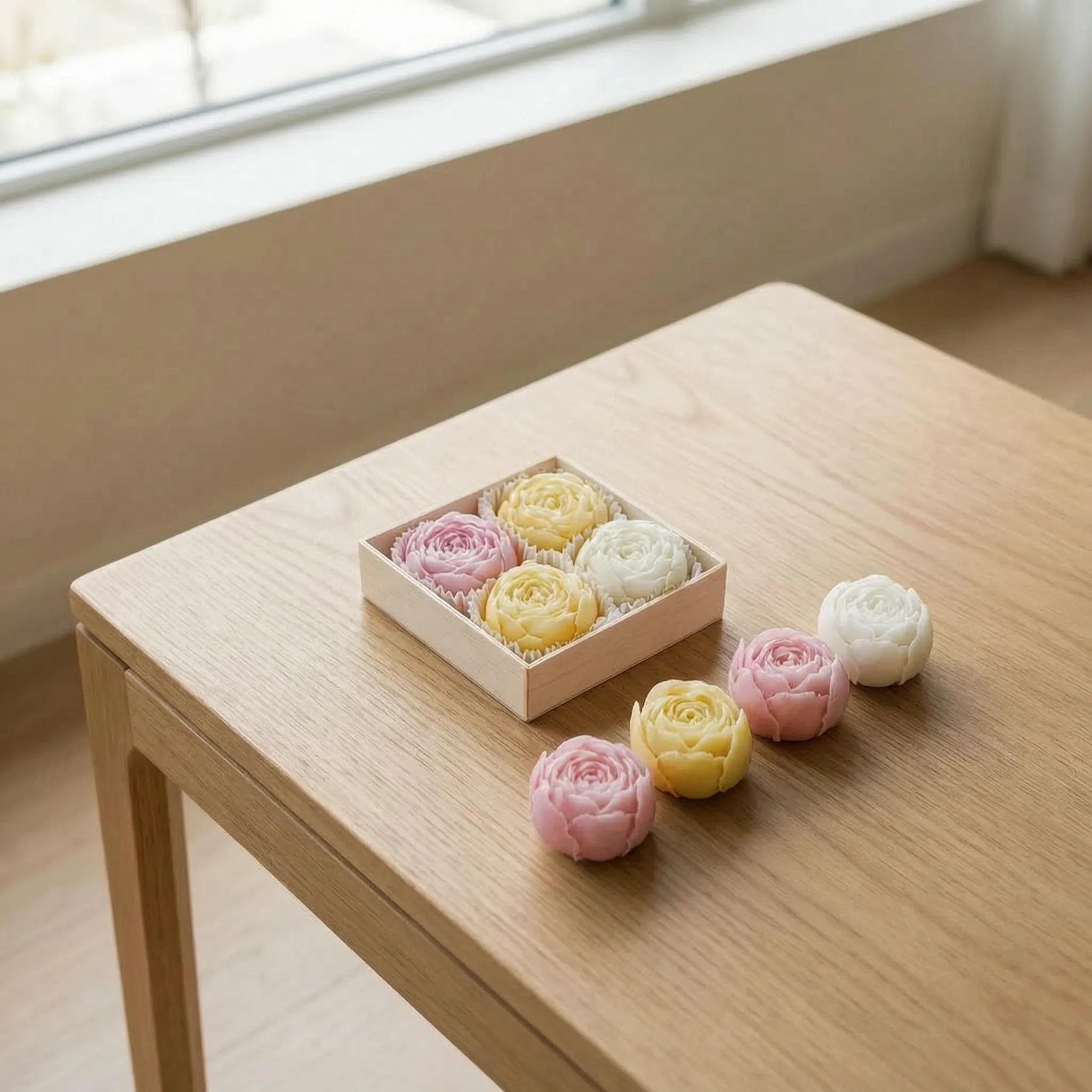 Nordspur | Floriset Scented Flower Candle Set