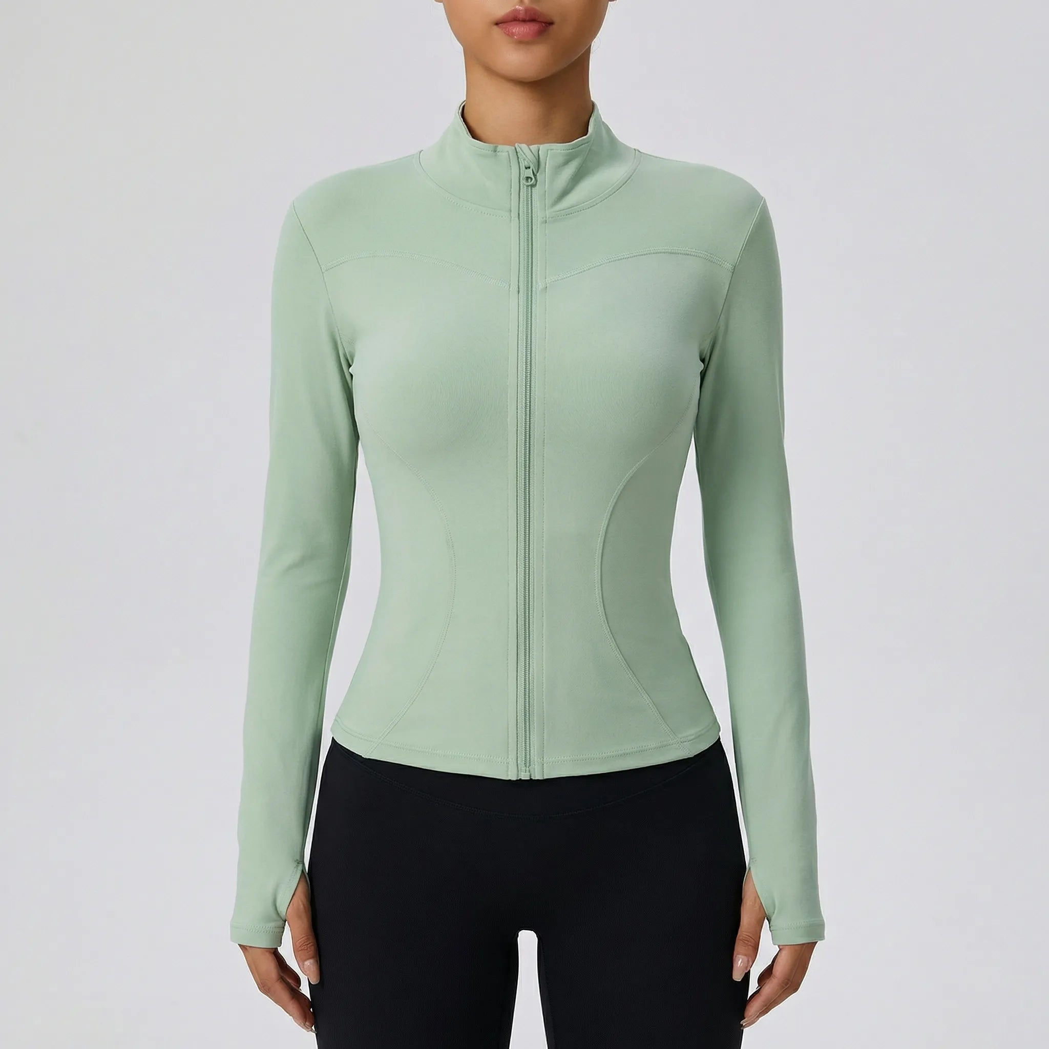 Nordspur | Fluxara Long-Sleeve Fitted Athletic Zip Jacket