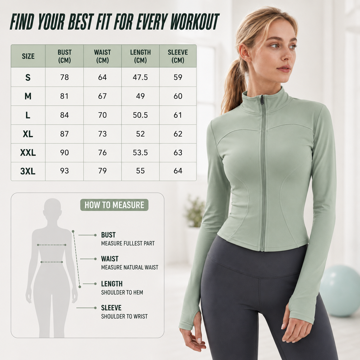 Nordspur | Fluxara Long-Sleeve Fitted Athletic Zip Jacket